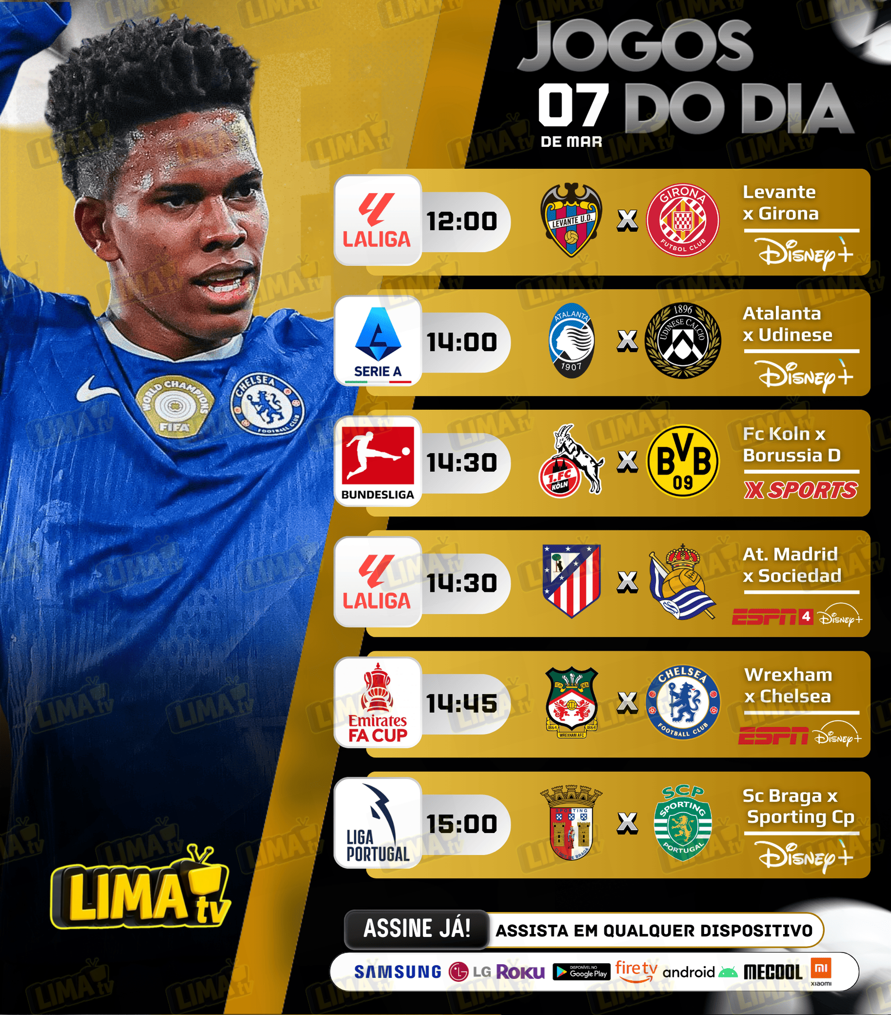 Jogos de futebol de hoje com horários e onde assistir