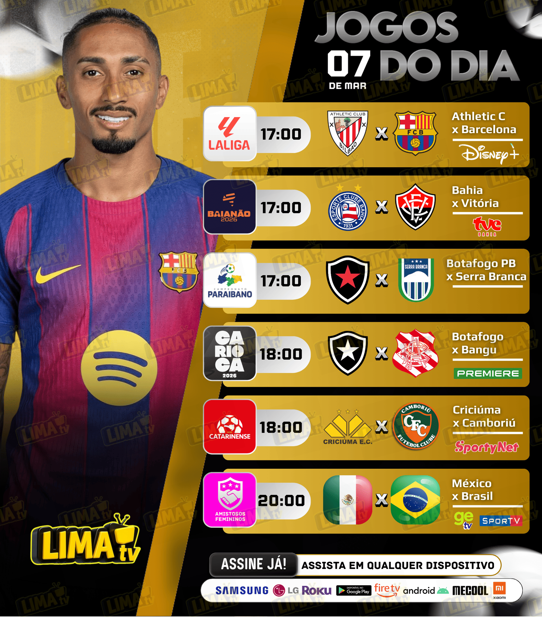 Jogos de futebol de hoje com horários e onde assistir