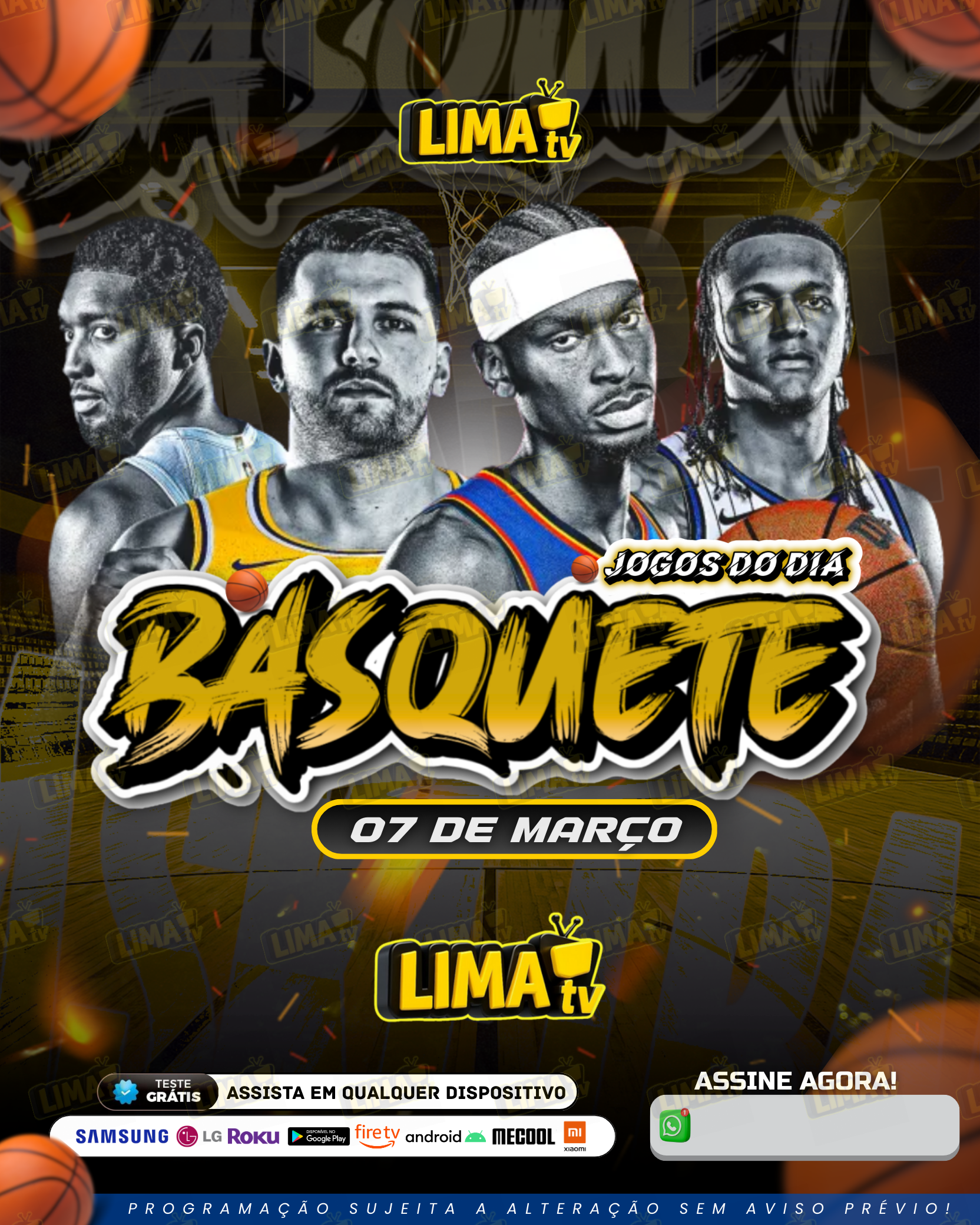 Jogos da NBA hoje com transmissão ao vivo