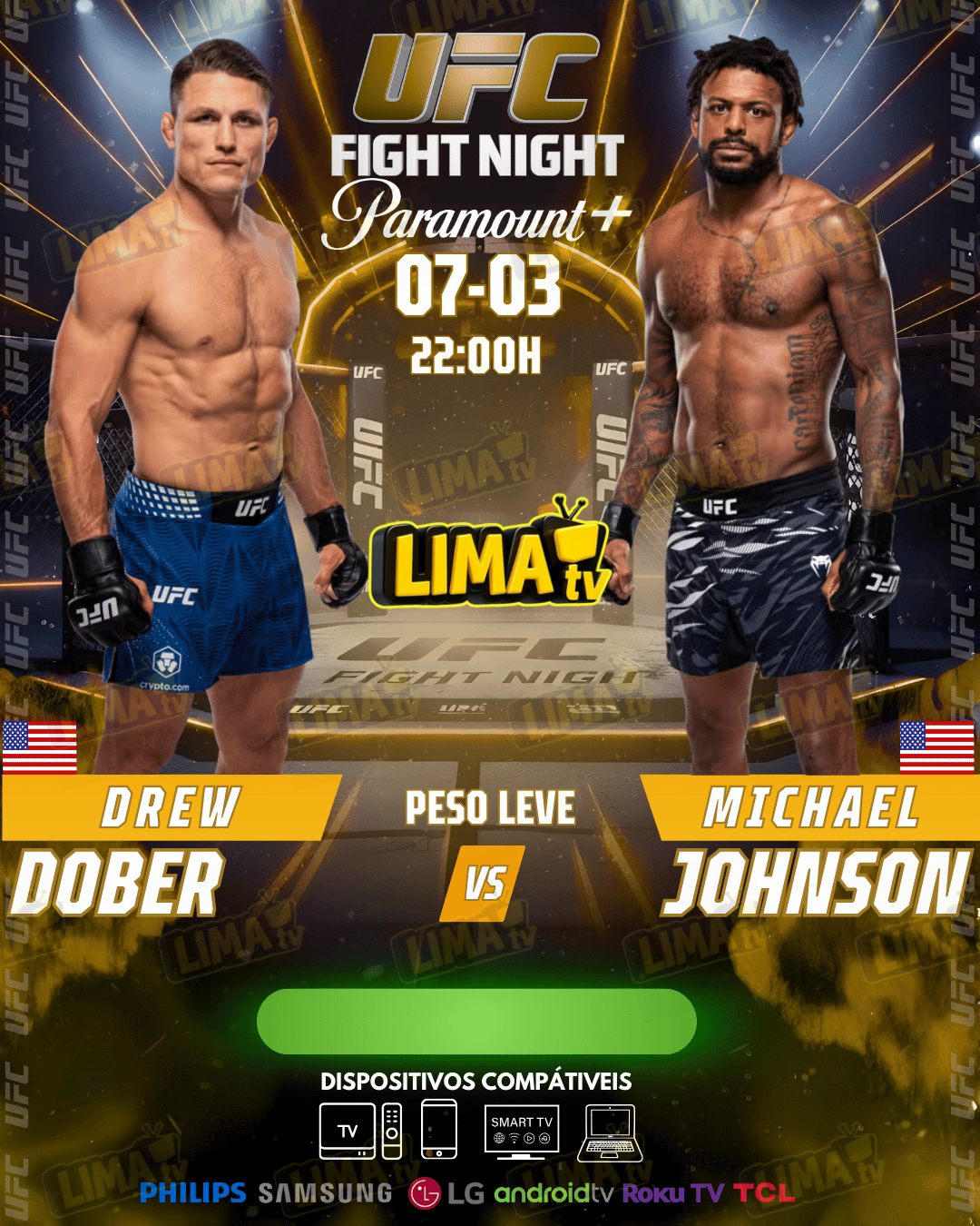 Evento UFC hoje com horário e transmissão