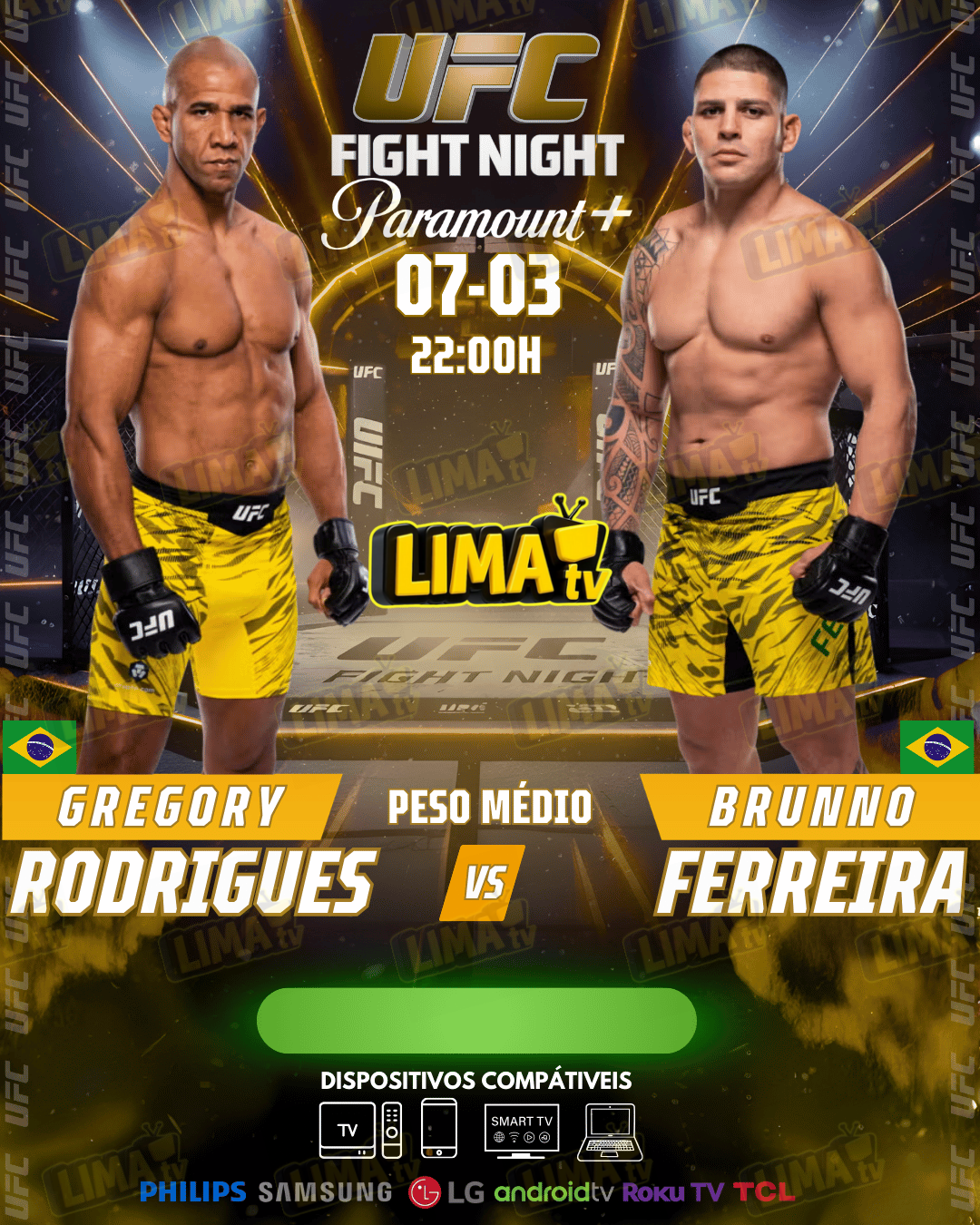 Evento UFC hoje com horário e transmissão